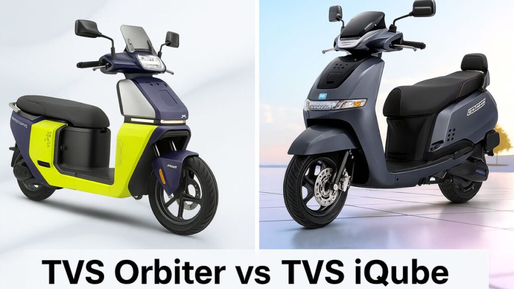 TVS Orbiter vs TVS iQube, TVS Orbiter Price in India, TVS iQube Features, TVS Orbiter Range, TVS Electric Scooter Comparison, Best Electric Scooter under 1 Lakh, TVS Orbiter vs iQube Review, Orbiter vs iQube कौन बेहतर